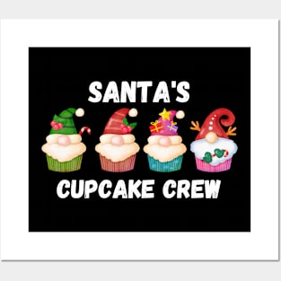 Santa's Cupcake Crew, Chirstmas baking fun Posters and Art
